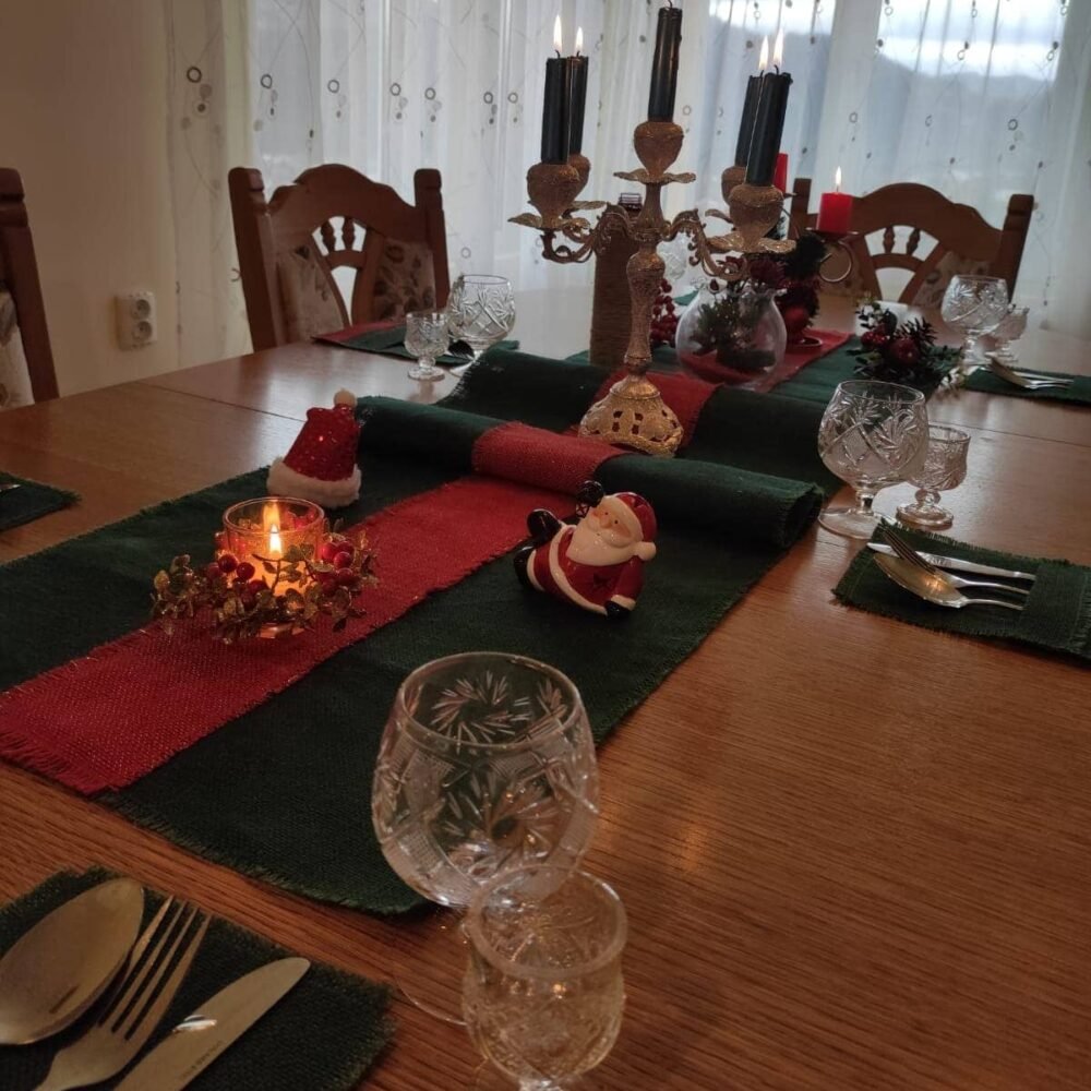 Set Traversa Masa din Iuta Verde (6,8,12)