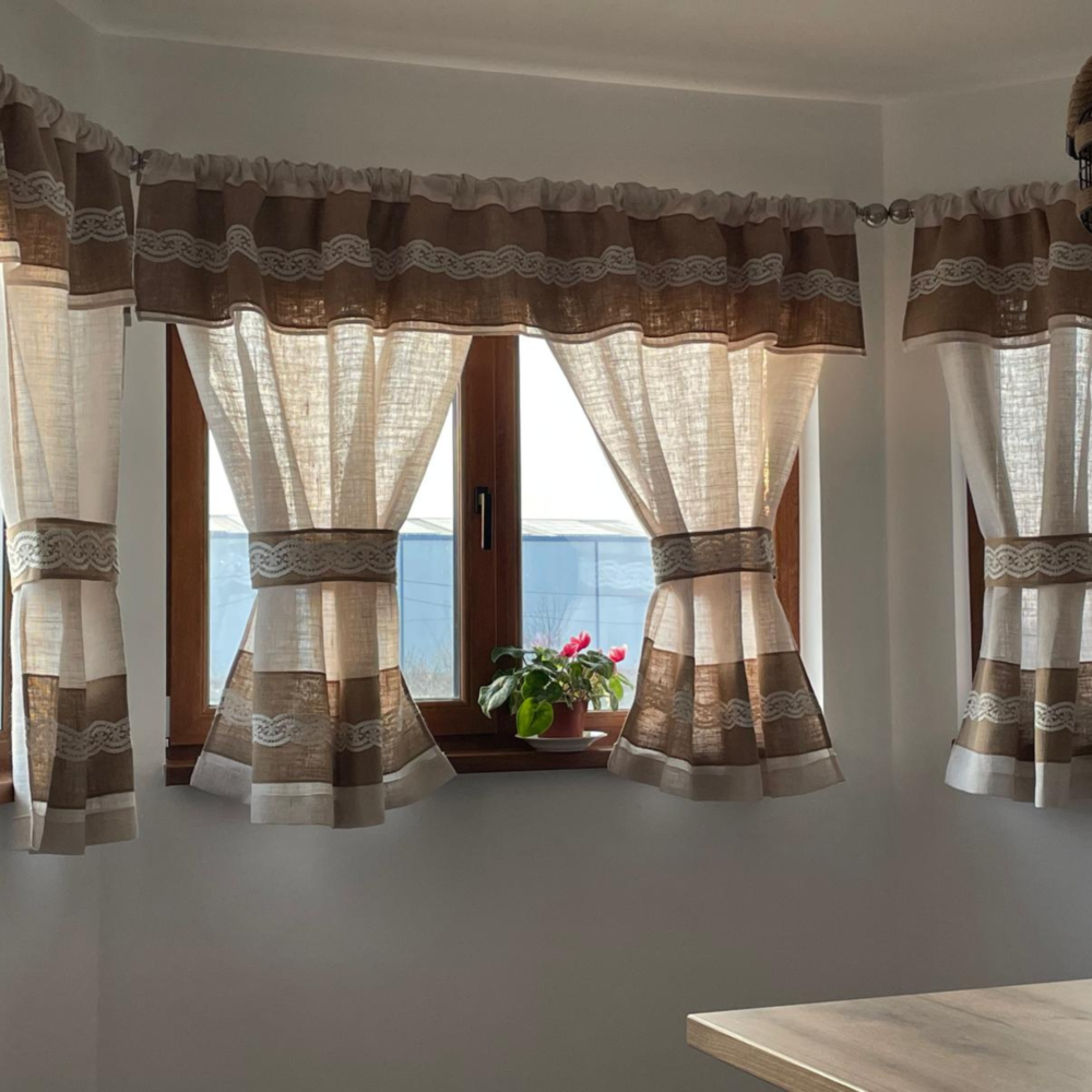 iutaalba-iutanatur Perdele Rustice din Iută și Dantelă