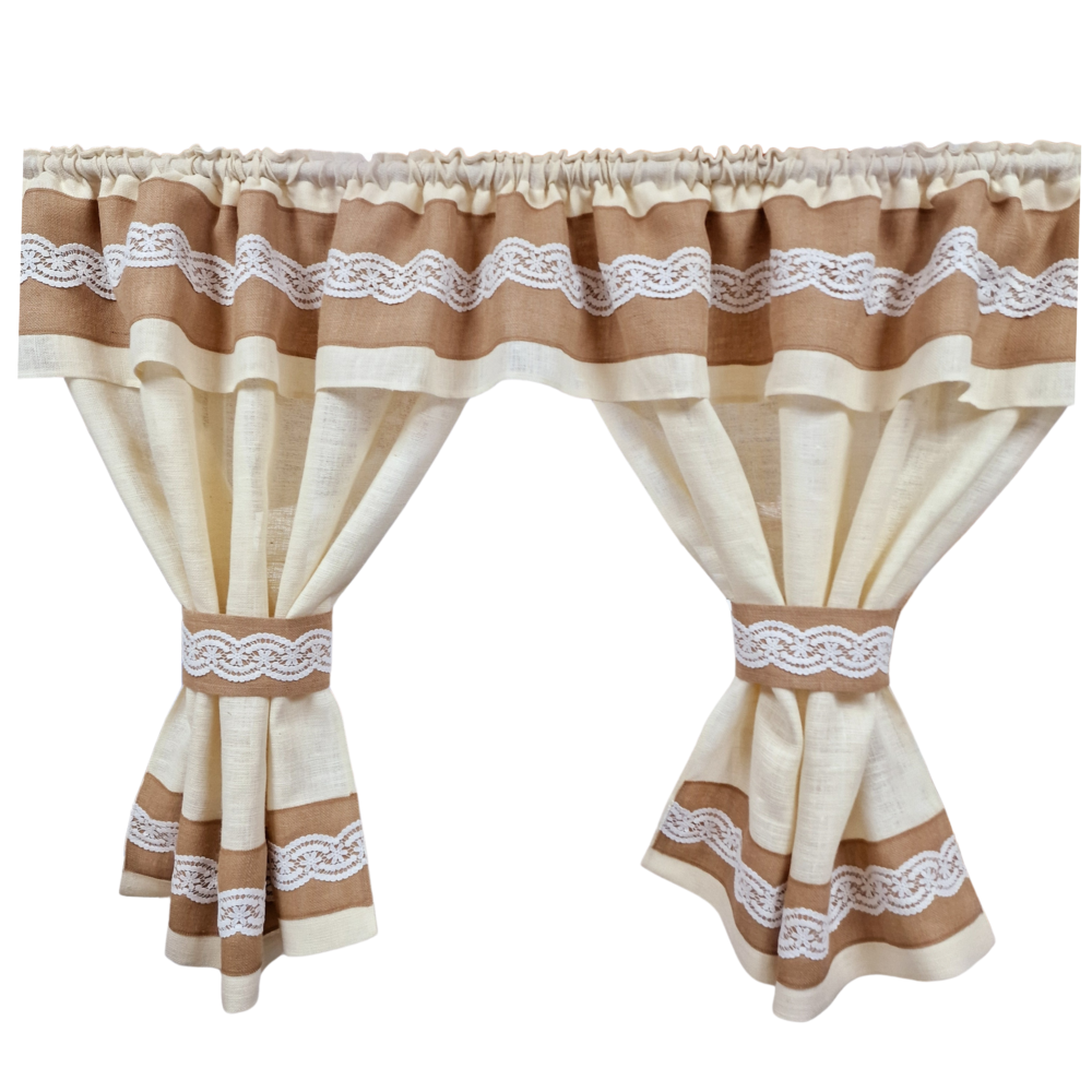 iutaalba-iutanatur-dantela Perdele Rustice din Iută și Dantelă