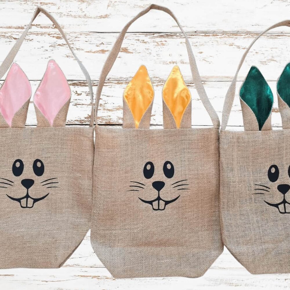 Set 3 Cosulete din iuta-Culori Diferite