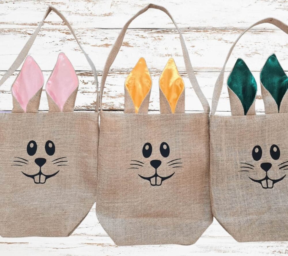 Set 3 Cosulete din iuta-Culori Diferite