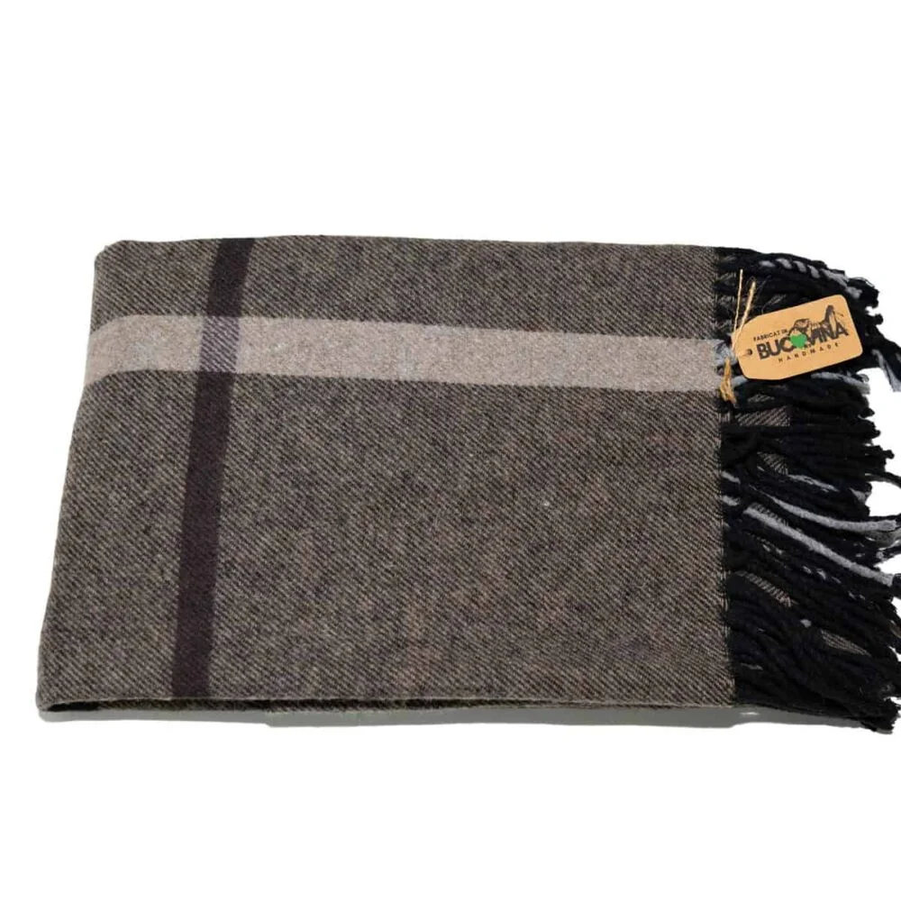Esarfa Tip Sal Premium din Lana ,100 x 160 cm, maro