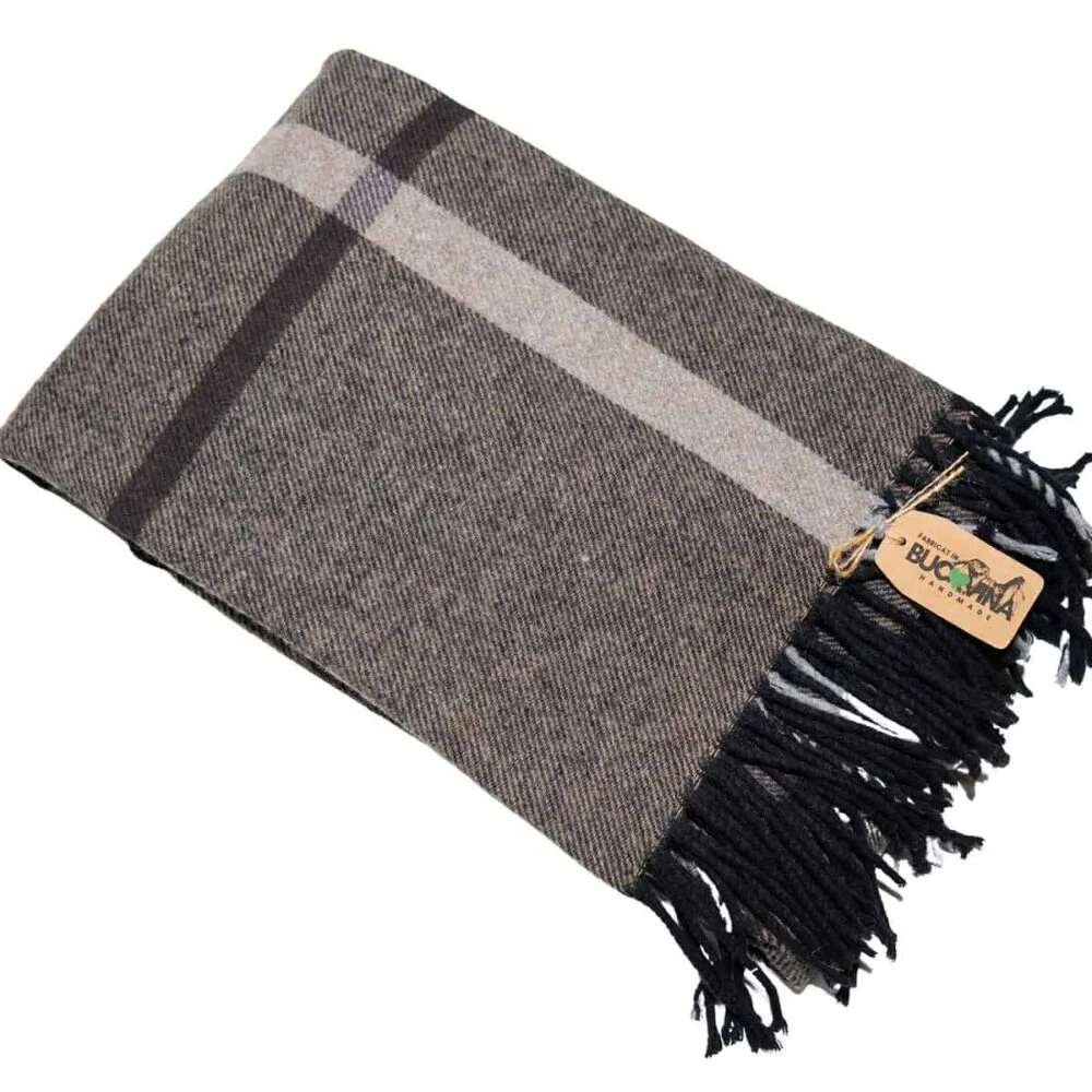 Esarfa Tip Sal Premium din Lana ,100 x 160 cm, maro