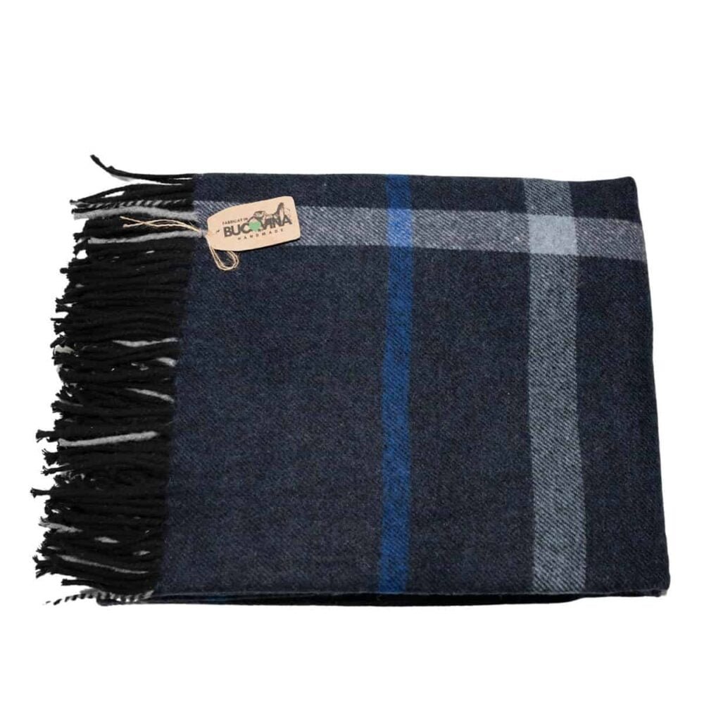 esarfa albastru(39) Esarfa Tip Sal Premium din lana ,100 x 160 cm, albastru