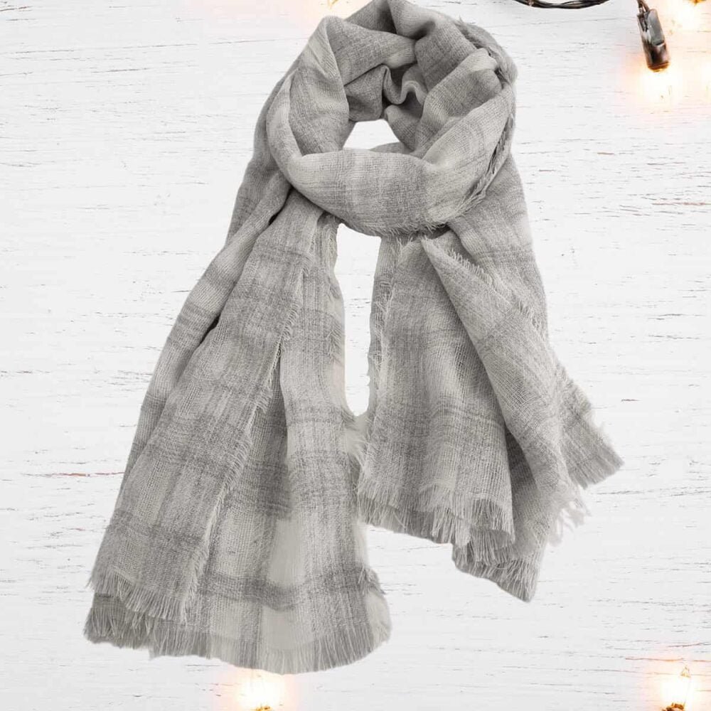 Esarfa din lana si bumbac,198 cm x 98 cm