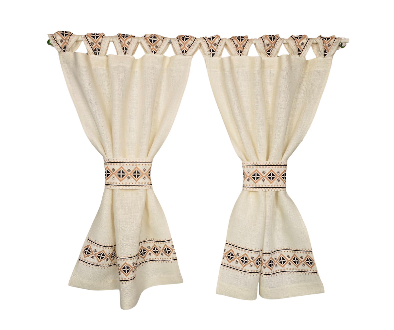 Perdele Rustice Cu Motiv Traditional