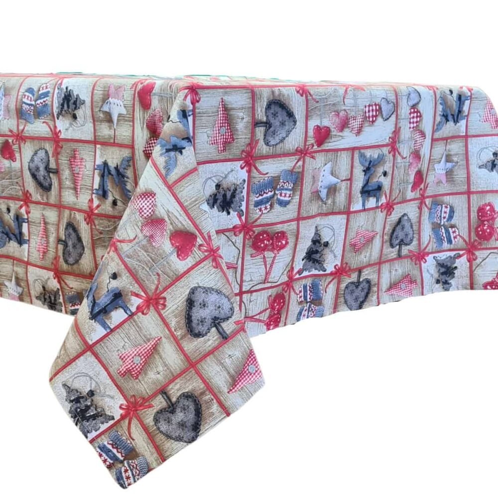 Fata de Masa Pentru Craciun Hearts